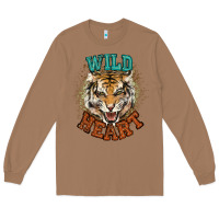 Toasted Coconut wild heart tiger college western Long Sleeve Tee - NancyCooperArtShop
