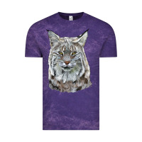 Cloud Purple Bobcat Head Vintage Tee - LillyAllenDesigns
