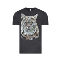 Vintage Black Bobcat Head Vintage Tee - LillyAllenDesigns
