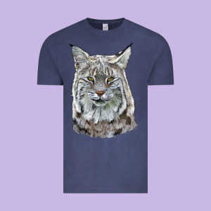 Bobcat Head Vintage Tee Designed By Lillyallendesigns