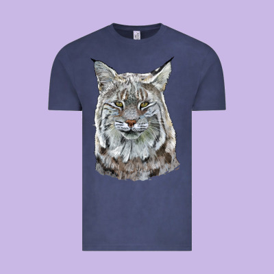 Bobcat Head Vintage Tee Designed By Lillyallendesigns