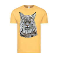 Vintage Mustard Bobcat Head Vintage Tee - LillyAllenDesigns