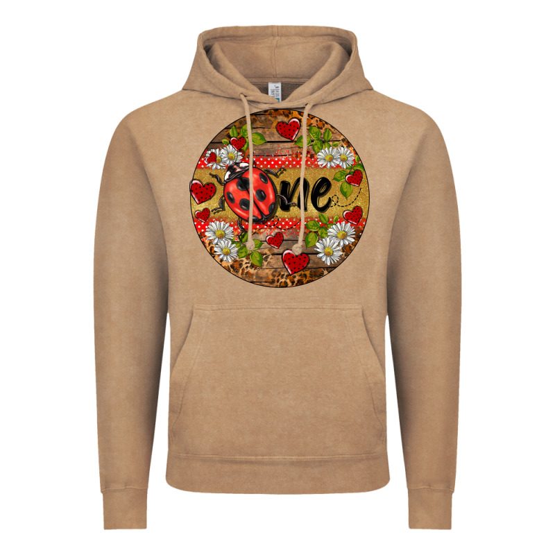 Ladybug One Ornament Vintage Hoodie by BarkalooDesign | Teevron