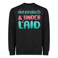 Black overworked underlaid Heavyweight Sweatshirt - MaliasSmallBusiness