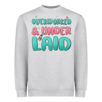 Heather Grey overworked underlaid Heavyweight Sweatshirt - MaliasSmallBusiness