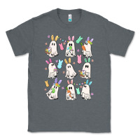 Charcoal Heather bunny ghost Classic Tee - MaliasSmallBusiness