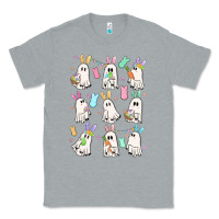 Heather Grey bunny ghost Classic Tee - MaliasSmallBusiness