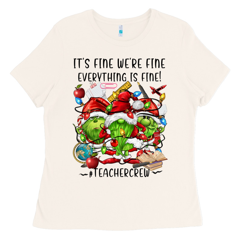 It's Fine We're Fine Everythıng Is Fine! Ladies Tee by FaDigitalArtStudio | Teevron