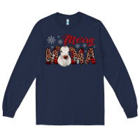 Navy merry mama Long Sleeve Tee - JahusDesignShop