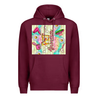 Burgundy pet groomer Premium Hoodie - TumblerDesignByShophia