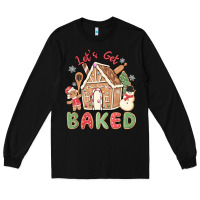 Black let's get baked Long Sleeve Tee - MaliasSmallBusiness