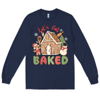 Navy let's get baked Long Sleeve Tee - MaliasSmallBusiness
