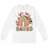 White let's get baked Long Sleeve Tee - MaliasSmallBusiness