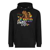 Black Free Dad hugs Heavyweight Hoodie - NancyCooperArtShop