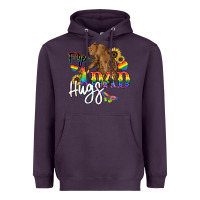 Plum Free Dad hugs Heavyweight Hoodie - NancyCooperArtShop