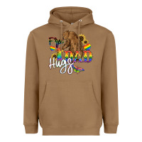 Toasted Coconut Free Dad hugs Heavyweight Hoodie - NancyCooperArtShop