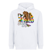 White Free Dad hugs Heavyweight Hoodie - NancyCooperArtShop