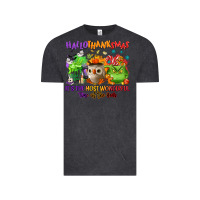 Vintage Black Hallothanksmas Vintage Tee - NancyCooperArtShop