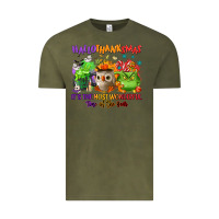 Vintage Olive Hallothanksmas Vintage Tee - NancyCooperArtShop