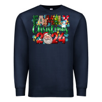 Navy family christmas 2024 Premium Sweatshirt - texasbilliewilder