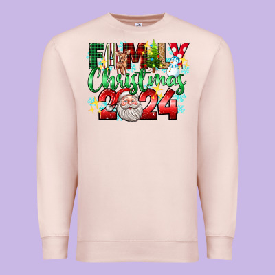 Family Christmas 2024 Premium Sweatshirt Designed By Texasbilliewilder