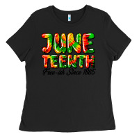 Black juneteenth free ish since 1865 Ladies Tee - HRA Design Shop