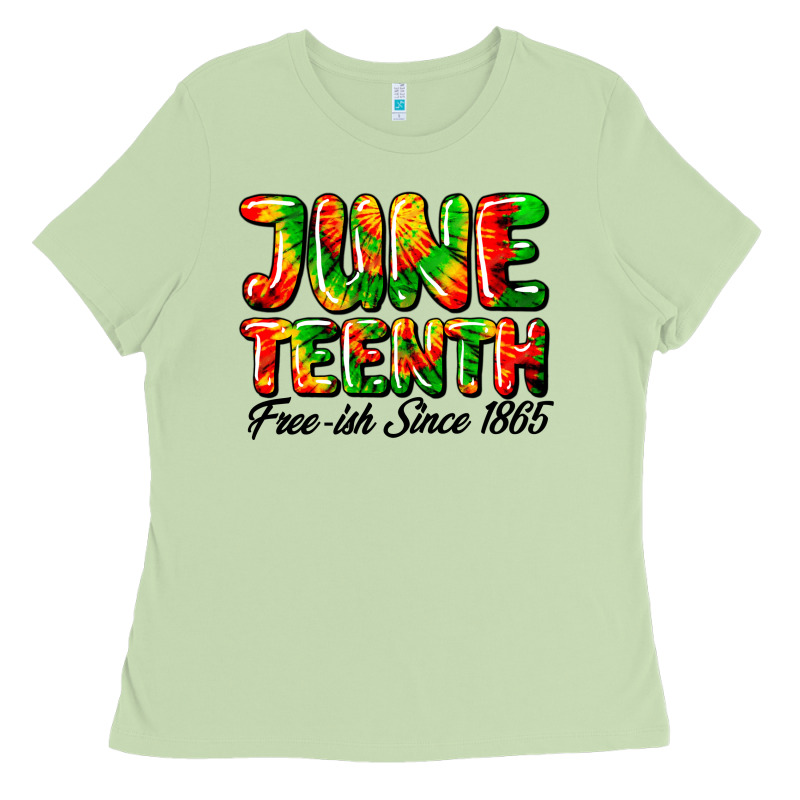 Juneteenth Free Ish Since 1865 Ladies Tee by HRA Design Shop | Teevron