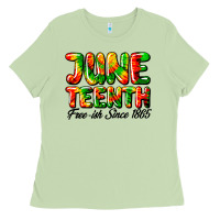 Matcha juneteenth free ish since 1865 Ladies Tee - HRA Design Shop