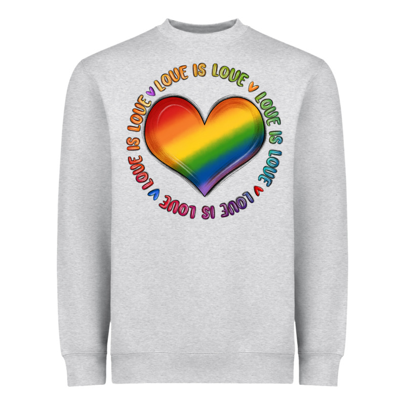 Love Is Love Heavyweight Sweatshirt by MaliasSmallBusiness | Teevron