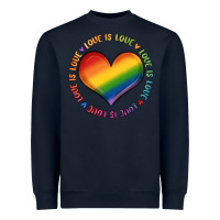 Navy love is love Heavyweight Sweatshirt - MaliasSmallBusiness
