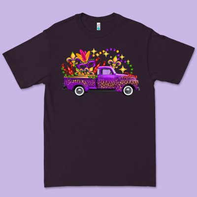 Mardi Gras Truck Premium Tee Designed By Fadigitalartstudio