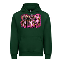 Forest Green find a cure Urban Hoodie - FaDigitalArtStudio
