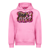 Fuchsia Pink find a cure Urban Hoodie - FaDigitalArtStudio