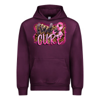 Mauve Wine find a cure Urban Hoodie - FaDigitalArtStudio