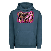 Pigment Midnight Navy find a cure Urban Hoodie - FaDigitalArtStudio