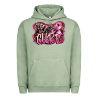Pigment Oil Green find a cure Urban Hoodie - FaDigitalArtStudio