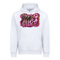 White find a cure Urban Hoodie - FaDigitalArtStudio