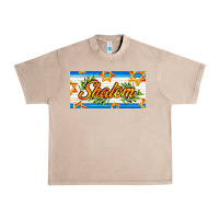 French Oak shalom with olive branch Urban Heavy Tee - AdoDesignShop