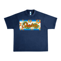 Navy shalom with olive branch Urban Heavy Tee - AdoDesignShop