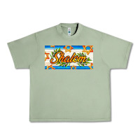 Oil Green shalom with olive branch Urban Heavy Tee - AdoDesignShop