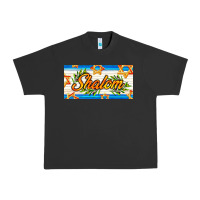 Pigment Black shalom with olive branch Urban Heavy Tee - AdoDesignShop
