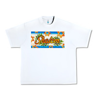 White shalom with olive branch Urban Heavy Tee - AdoDesignShop