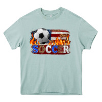 Arona western american flag soccer Heavy Core Tee - HRA Design Shop