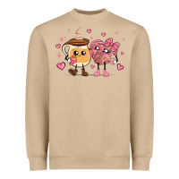 Mushroom valentines  day conchas and cafecito Heavyweight Sweatshirt - MaliasSmallBusiness