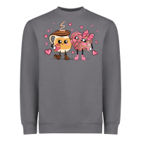 Storm valentines  day conchas and cafecito Heavyweight Sweatshirt - MaliasSmallBusiness