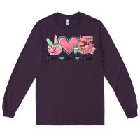Plum peace love books Long Sleeve Tee - MaliasSmallBusiness