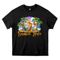 Black sunset love Heavy Core Tee - BarkalooDesign
