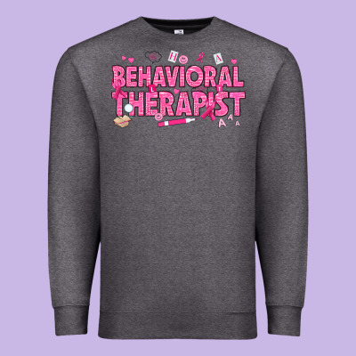 Breast Cancer Behavioral Therapist Premium Sweatshirt Designed By Texasbilliewilder