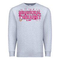 Heather Grey Breast Cancer behavioral therapist Premium Sweatshirt - texasbilliewilder