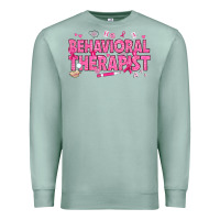 Seafoam Breast Cancer behavioral therapist Premium Sweatshirt - texasbilliewilder